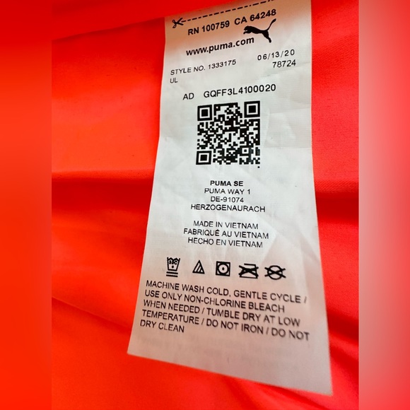 Girls Hot Pink Puma Vest Size XXS 3/4 - Picture 8 of 11